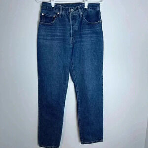 LEVIS 501 DARK JEANS SIZE 26 length 28